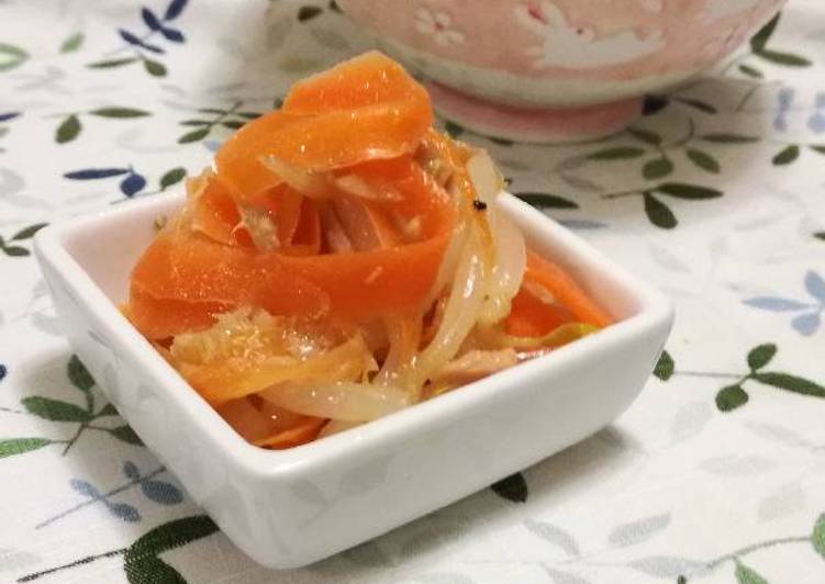 Cara Gampang Membuat Salad wortel &amp; toge campur tuna aroma bawang putih ☆, Sempurna