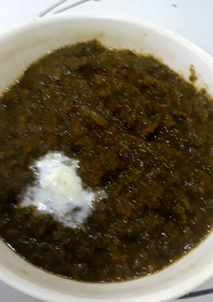 A picture of Sarso ka Saag.