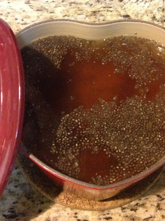 Chia seeds Agar Wax Gourd Jelly-奇亞籽石花菜冬瓜茶凍❤!!! 的食譜成品照片