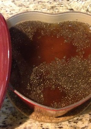 A picture of Chia Seeds Agar Wax Gourd Jelly.