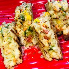 A picture of Cheese Corn Sandwiches.