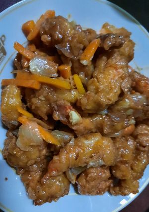 Foto resep Udang tepung asam manis