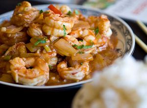 Foto principal de Gambones en salsa de tamarindo. Receta vietnamita
