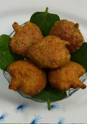 A picture of Ajwain Leaves Pakoda.