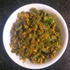 A picture of Beans Poriyal.