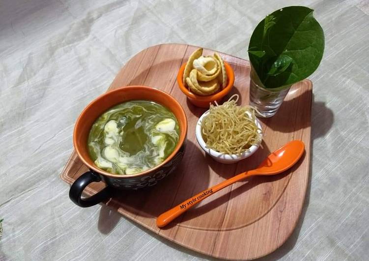Malabar spinach soup
