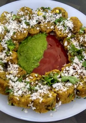 A picture of Mix veg muthiya.
