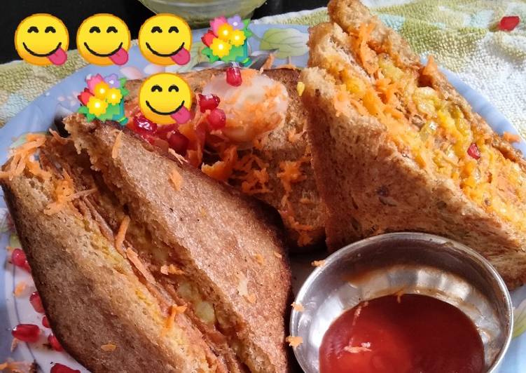 Simple Way to Make Ultimate Spicy potato sandwich