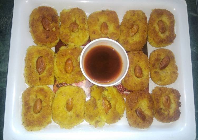 Recipe of Award-winning Leftover rice bread nuggets