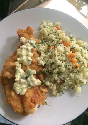 Foto resep Butter rice with dori crispy