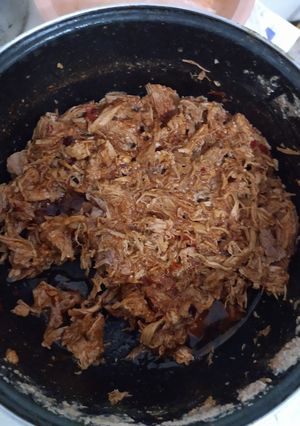 Una foto de Pierna deshebrada de puerco