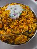 Whole Red Lentils and Chicken Pulao/Malka Masoor Chicken Pulao