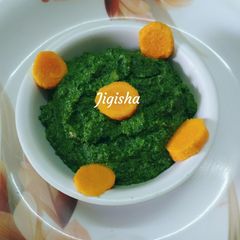 A picture of Green chutney.