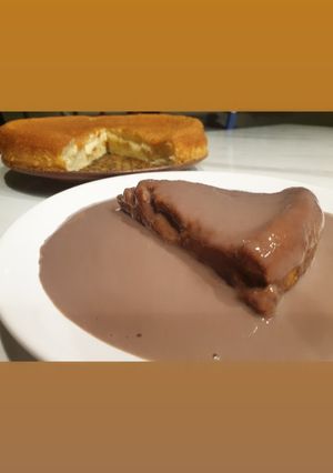 Napközis piskóta csokiöntettel recept fotója