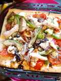 Flatbread pizza 🍕 Airfryer healthy eating