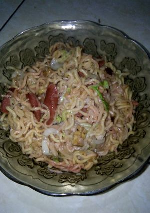 Foto resep Mie goreng tanpa telur tanpa ayam