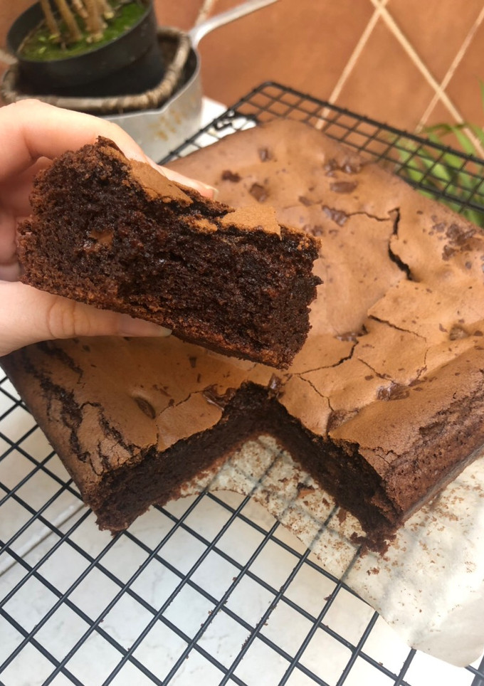 Una foto de Brownie simplemente fácil