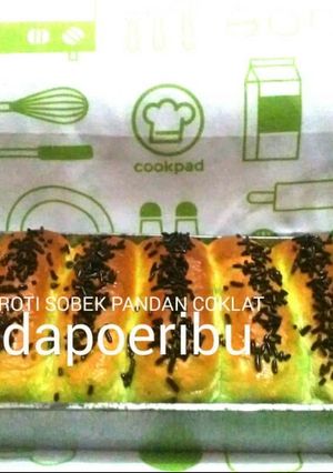 Foto resep Roti sobek pandan coklat