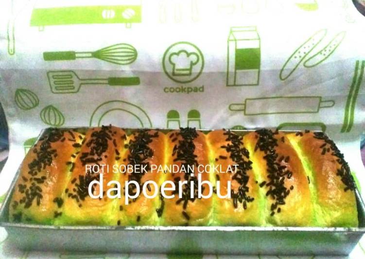 Resep: Roti sobek pandan coklat Sederhana Dan Enak