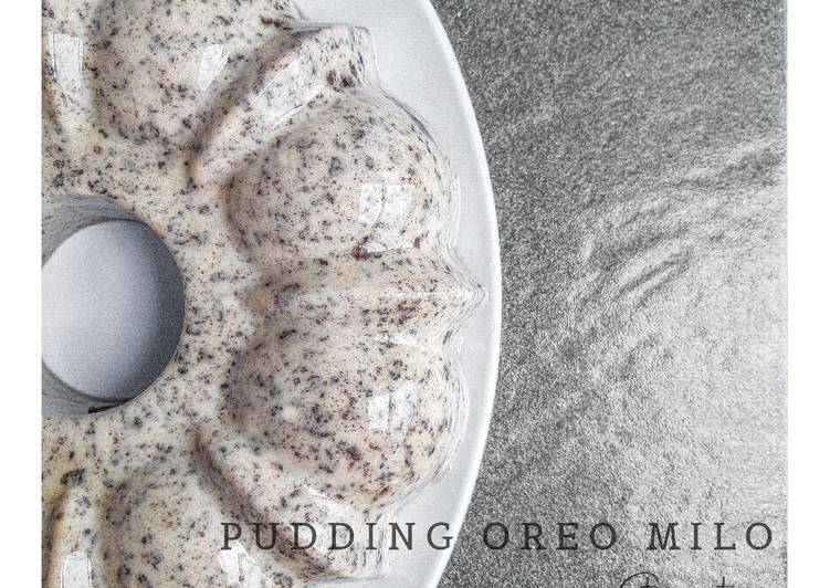 Resep Pudding Oreo Milo | Cara Membuat Pudding Oreo Milo Yang Enak Banget