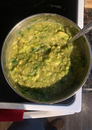 Una foto de Salsa verde taquera