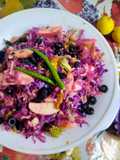 पर्पल कॅबेज हेल्दी सॅलड (Purple Cabbage Healthy Salad Recipe In Marathi)