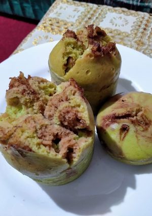 Foto resep Bolu Kukus Keluarga (Bapak, Ibu dan Anak)😂 isi coklat lumer