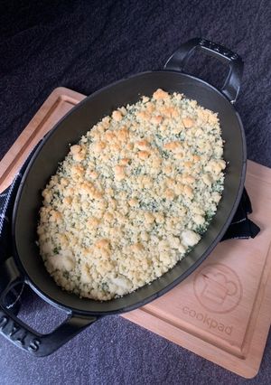 Une photo de Crumble d’épinards/ricotta