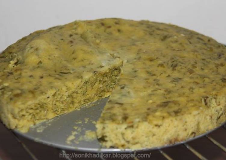 Easiest Way to Prepare Any-night-of-the-week Kothimbir Vadi (Savory coriander cake)