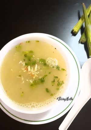A picture of Drumsticks- Almond Soup.