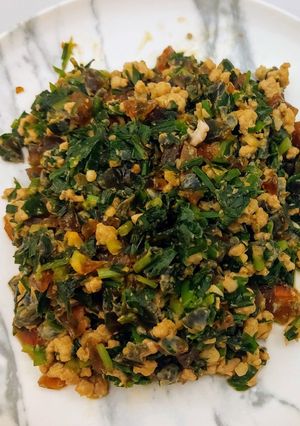 皮蛋蒼蠅頭 的食譜成品照片