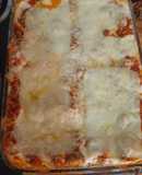 Lasaña de carne y mucha verduras