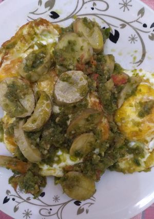Foto resep Telor mata sapi cabe hijau