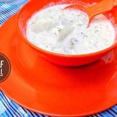 A picture of Fresh cowmilk & millet gruel (fura da nono).