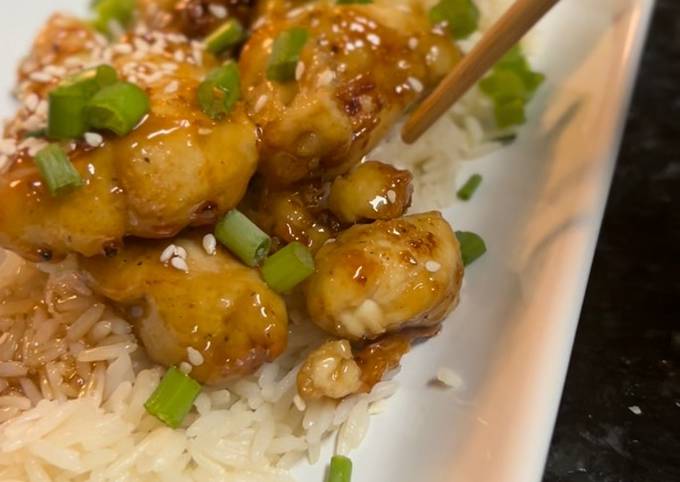 Steps to Make Quick Crispy air fryer sesame chicken