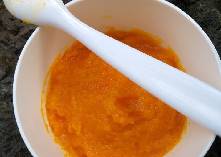 Bumbu Puree Labu Kuning 🎃 #MPASI6+ | Resep Bumbu Puree Labu Kuning 🎃 #MPASI6+ Yang Enak Banget