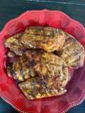 Pollo con salsa BBQ