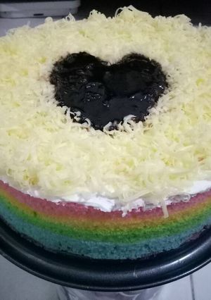 Foto resep Steamed Rainbow Cake Ny Liem
