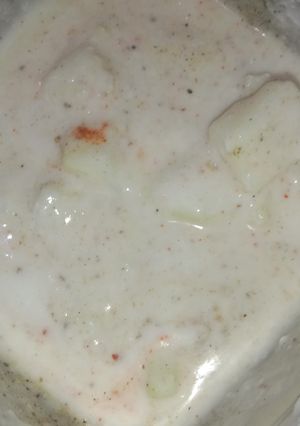 A picture of Potato Raita.