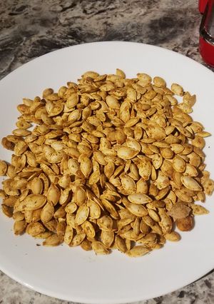A picture of Air Fryer Pumpkin Seeds.