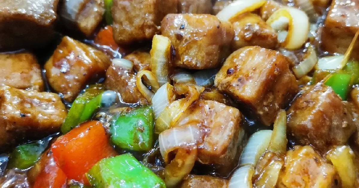 Resep Beef Black Pepper simple oleh Rhee Cookpad