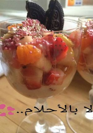 صورة لوصفة سلطة الفواكة 👍😍👍