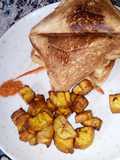 Toast bread/fried plantain