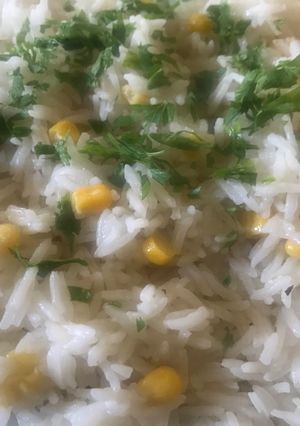 صورة لوصفة رز ابيض مع ذره