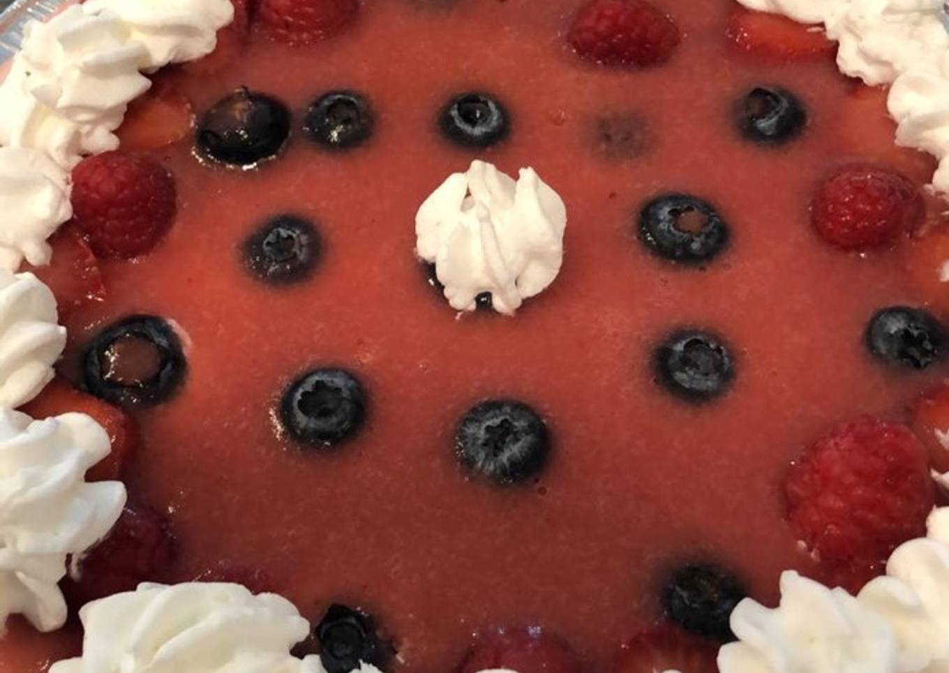 Cheesecake de frutos rojos con base de avena❤️❤️❤️❤️❤️