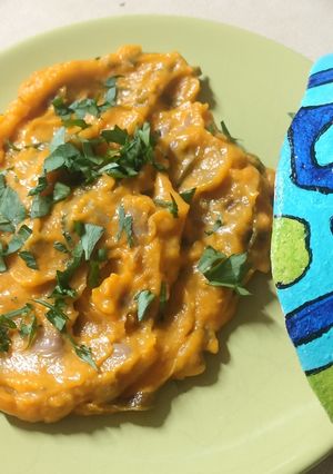 Foto principal de Crema de zanahorias y patatas con alubias