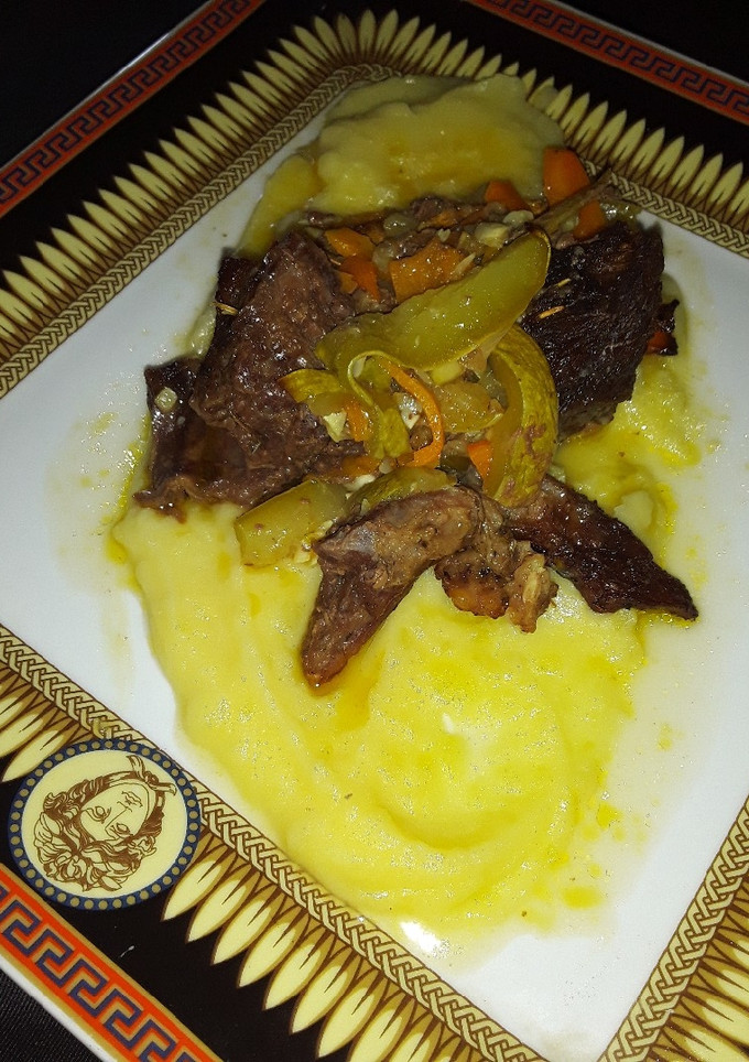 Una foto de Costillas al horno con vegetales
