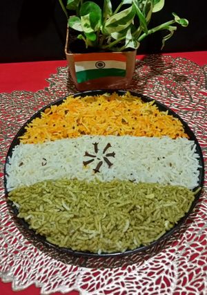 A picture of Tricolour Pulao.