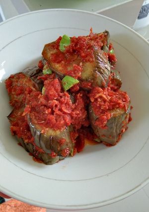 Foto resep Sambal terong ikan teri pete