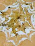 Crema de calabaza con telaraña de nata